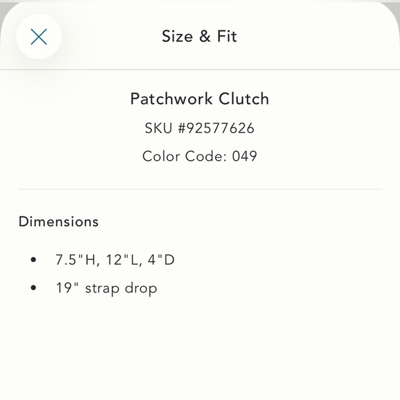 New Anthropologie patchwork clutch crossbody bag purse faux snakeskin tan beige - Picture 13 of 16